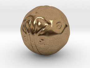 Thought Ball in Natural Brass
