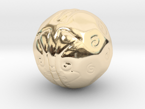 Thought Ball in 14k Gold Plated Brass