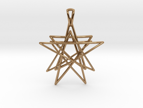 Reach for the Stars Pendant in Polished Brass