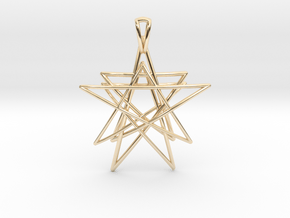 Reach for the Stars Pendant in 14k Gold Plated Brass