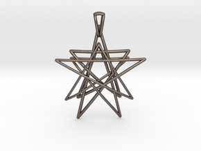Reach for the Stars Pendant in Polished Bronzed Silver Steel