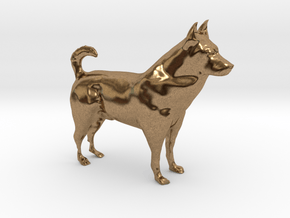 Shepherd Dog - 5 cm / 2" in Natural Brass