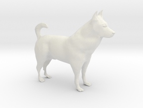 Shepherd Dog - 5 cm / 2" in White Natural Versatile Plastic