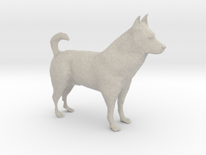 Shepherd Dog - 10cm / 4" in Natural Sandstone