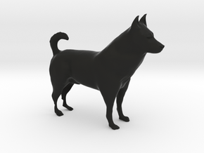 Shepherd Dog - 10cm / 4" in Black Natural Versatile Plastic