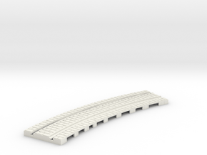 P-165st-curve-tram-long-250r-1a in White Natural Versatile Plastic