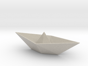 Origami Boat in Natural Sandstone