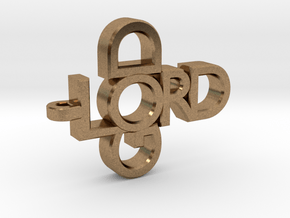 Lord God Pendant in Natural Brass