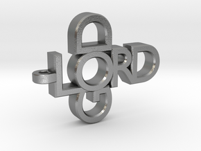 Lord God Pendant in Natural Silver