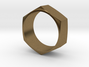 Hex Nut Maker Ring (Size 10.5- 20mm) in Natural Bronze