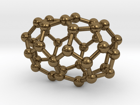 0083 Fullerene c38-2 d3h in Natural Bronze
