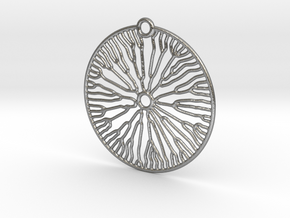 Fluid Pendant in Natural Silver