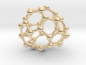 0086 Fullerene c38-5 c1  in 14K Yellow Gold