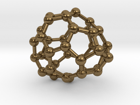 0086 Fullerene c38-5 c1  in Natural Bronze