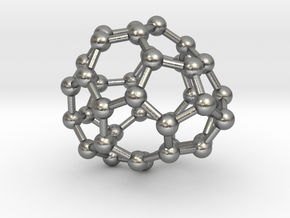 0086 Fullerene c38-5 c1  in Natural Silver