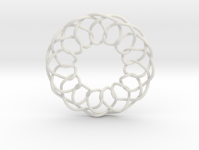 Intertwined in White Natural Versatile Plastic