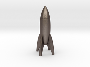 Rocket Storage in Polished Bronzed Silver Steel