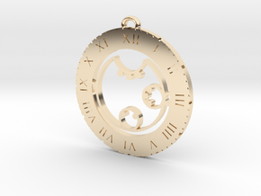 Clara - Pendant in 14k Gold Plated Brass