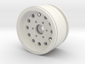 1.9" Beadlock Wheel with 12mm Hex in White Natural Versatile Plastic