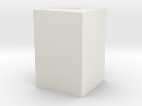 Plinth 1 in White Natural Versatile Plastic
