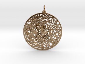  Zendala pendant in Natural Brass