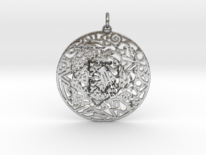  Zendala pendant in Natural Silver