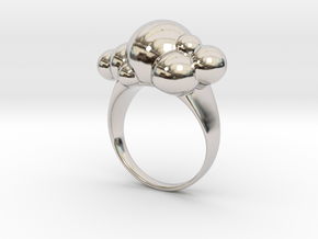 Cloud Ring in Rhodium Plated Brass: 7 / 54