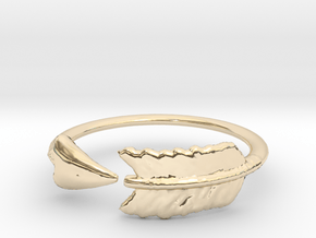 Arrow Ring in 14k Gold Plated Brass: 3 / 44
