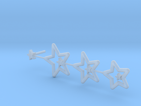 Star Earing in Smooth Fine Detail Plastic