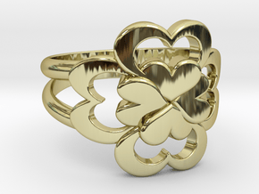 Size 7 Wife Ring  in 18k Gold Plated Brass