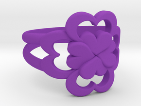 Size 6 Wife Ring  in Purple Processed Versatile Plastic