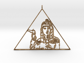 Katy Perry  Pendant (Dark Horse) 3D Jewellery   in Natural Brass