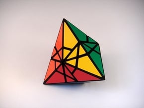 Fractured Tetrahedron Puzzle in White Natural Versatile Plastic