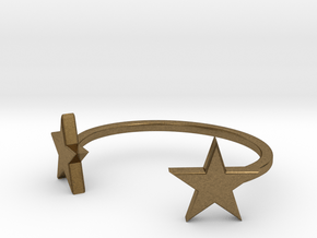 DoubleStar Bracelet in Natural Bronze