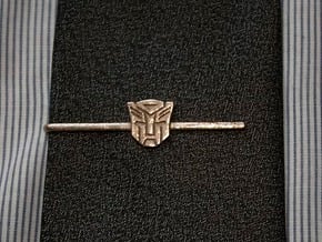 Transformers: Autobots Tie Clip in Polished Bronzed Silver Steel