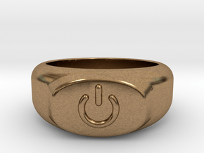 Power Ring  in Natural Brass