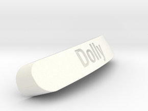 Dolly Nameplate for Steelseries Rival in White Processed Versatile Plastic