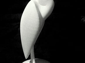 Heron in White Processed Versatile Plastic