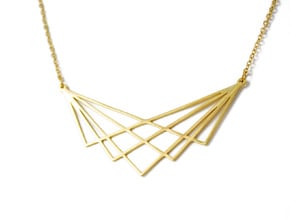 GRID NECKLACE in 18K Gold Plated