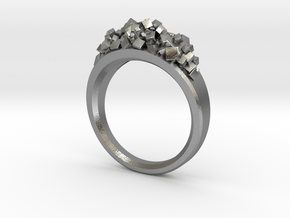Lots of Cubes Ring in Natural Silver