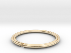 Secret Hidden Heart Ring (Size 9) in 14k Gold Plated Brass