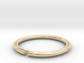 Secret Hidden Heart Ring (Size 6) in 14k Gold Plated Brass