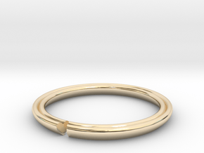 Secret Hidden Heart Ring (Size 4) in 14k Gold Plated Brass