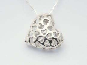 Small hearts, Big love (from $15) in Polished Silver: Small