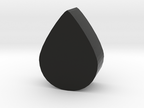 Game Piece, Liquid Drop in Black Natural Versatile Plastic