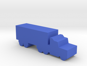 Game Piece, Semi-truck in Blue Processed Versatile Plastic