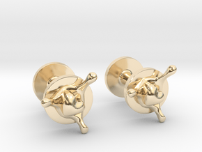 LoveSplash cufflinks in 14k Gold Plated Brass