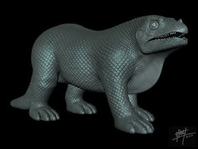 Iguanodon retro 1/40 in White Natural Versatile Plastic