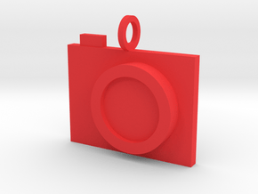 Camera Pendant in Red Processed Versatile Plastic