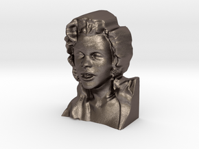 Marilyn Monroe Bust 9cm in Polished Bronzed Silver Steel